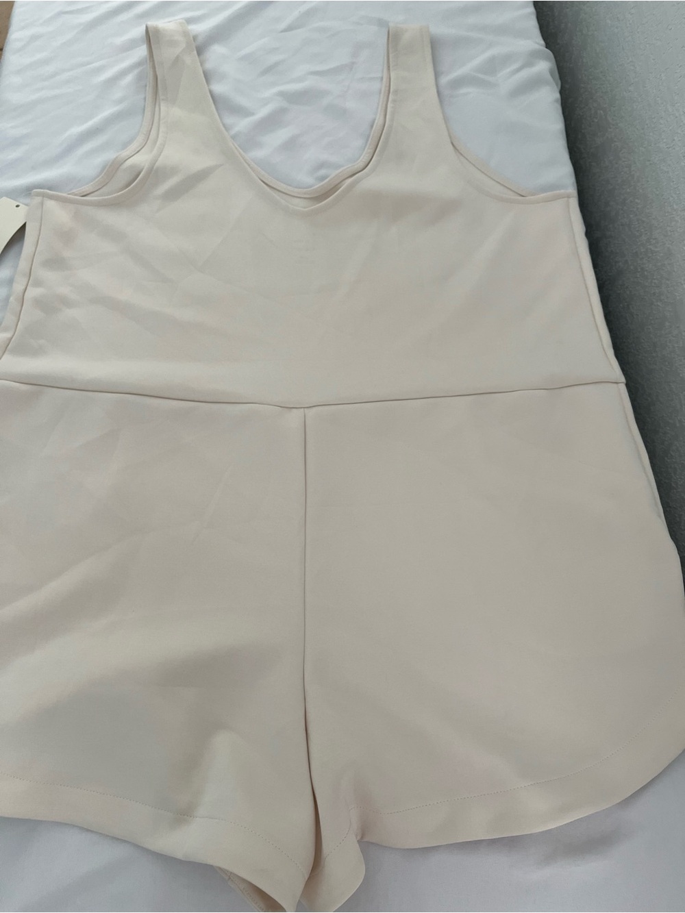 A NEW DAY Cream Sleeveless Romper XL NWT